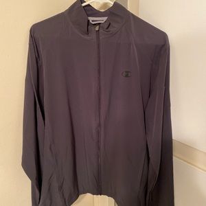 Champion Grey Zip Up Windbreaker